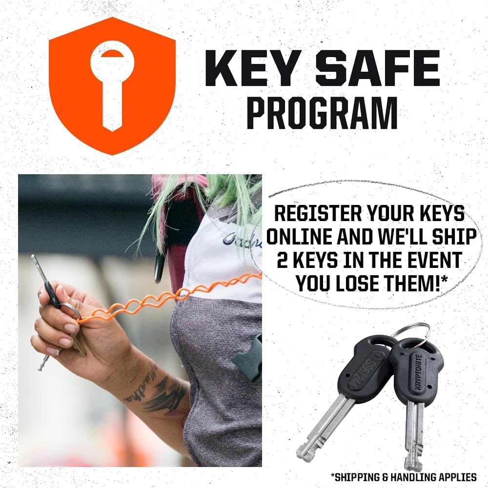 Kryptonite Keeper 712 Bike Chain Lock – 120 cm, Black