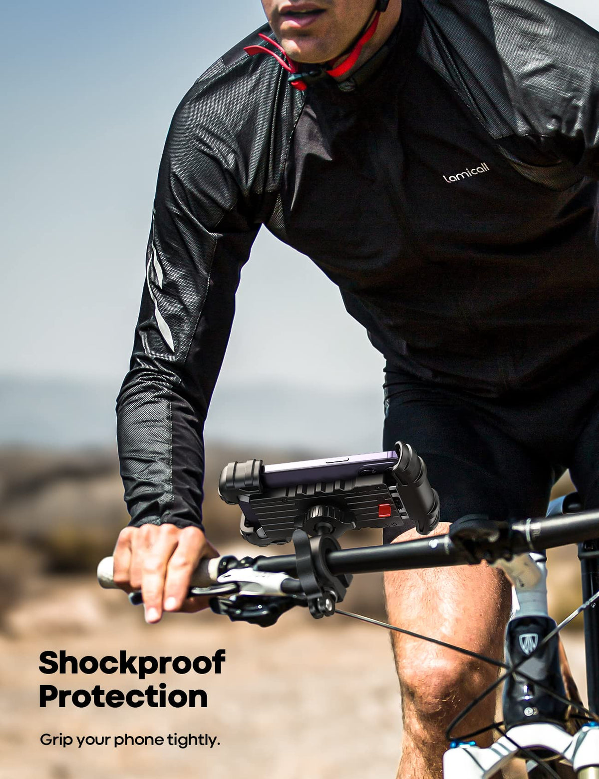 Lamicall Bike & Motorcycle Phone Mount – Black